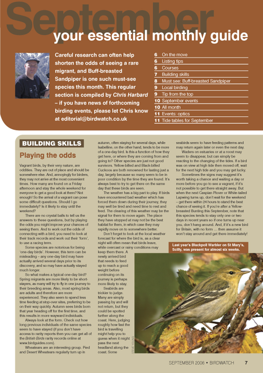 Birdwatch Magazine Preview Pages