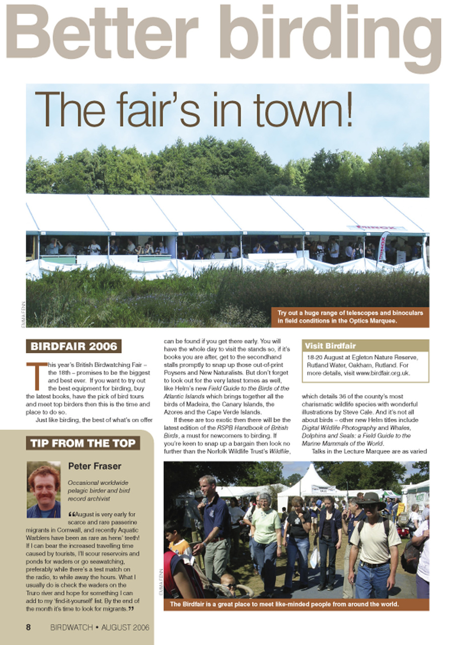 Birdwatch Magazine Preview Pages