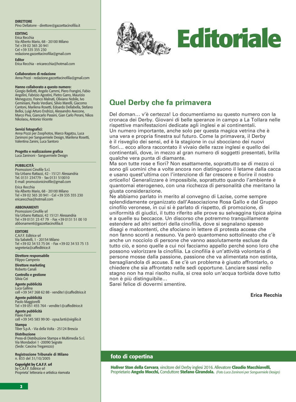La Gazzetta Della Cinofilia Venatoria Preview Pages