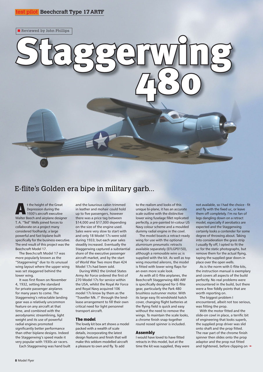 Radio Control Model Flyer Preview Pages