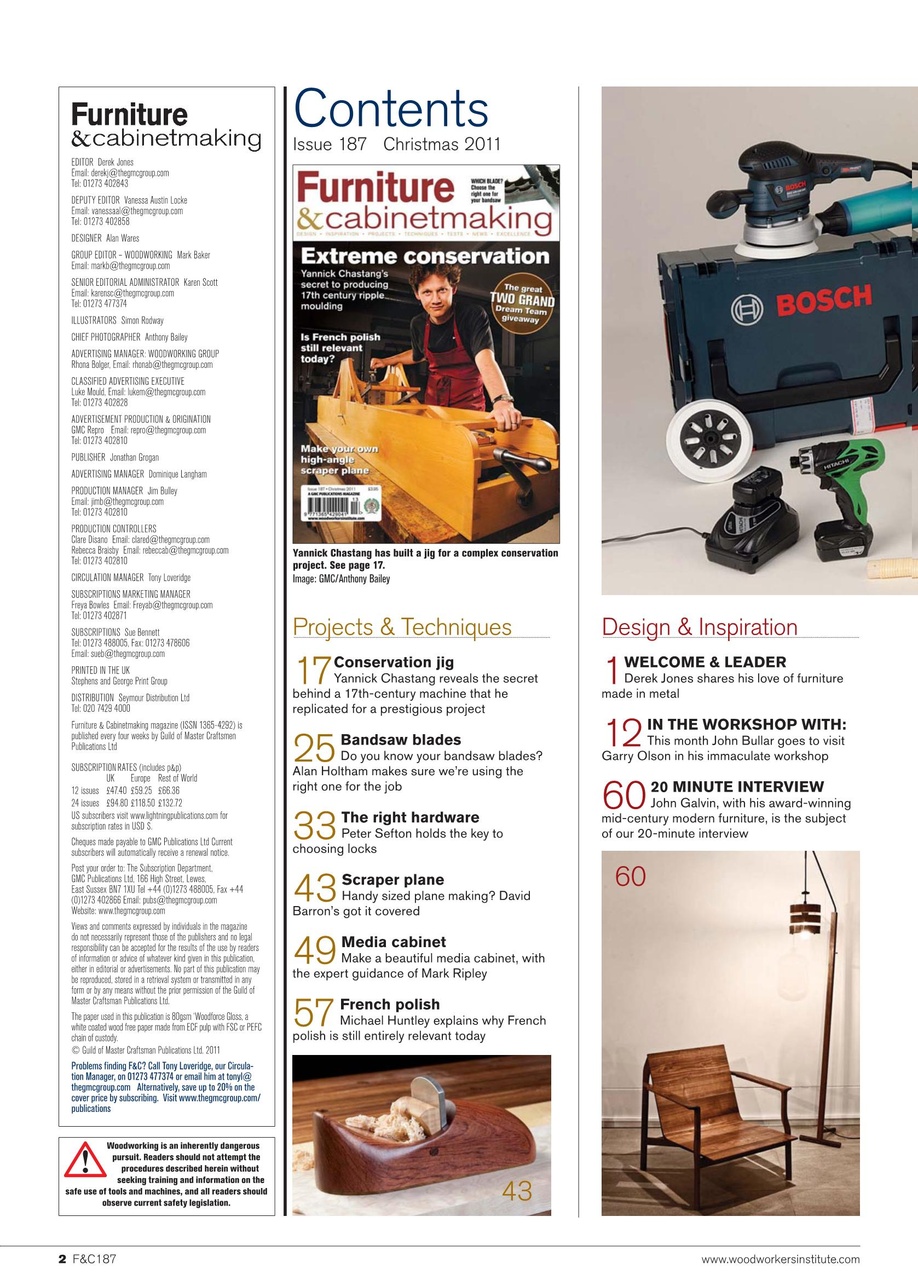 Furniture & Cabinetmaking Preview Pages