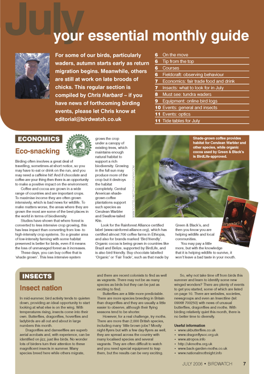 Birdwatch Magazine Preview Pages