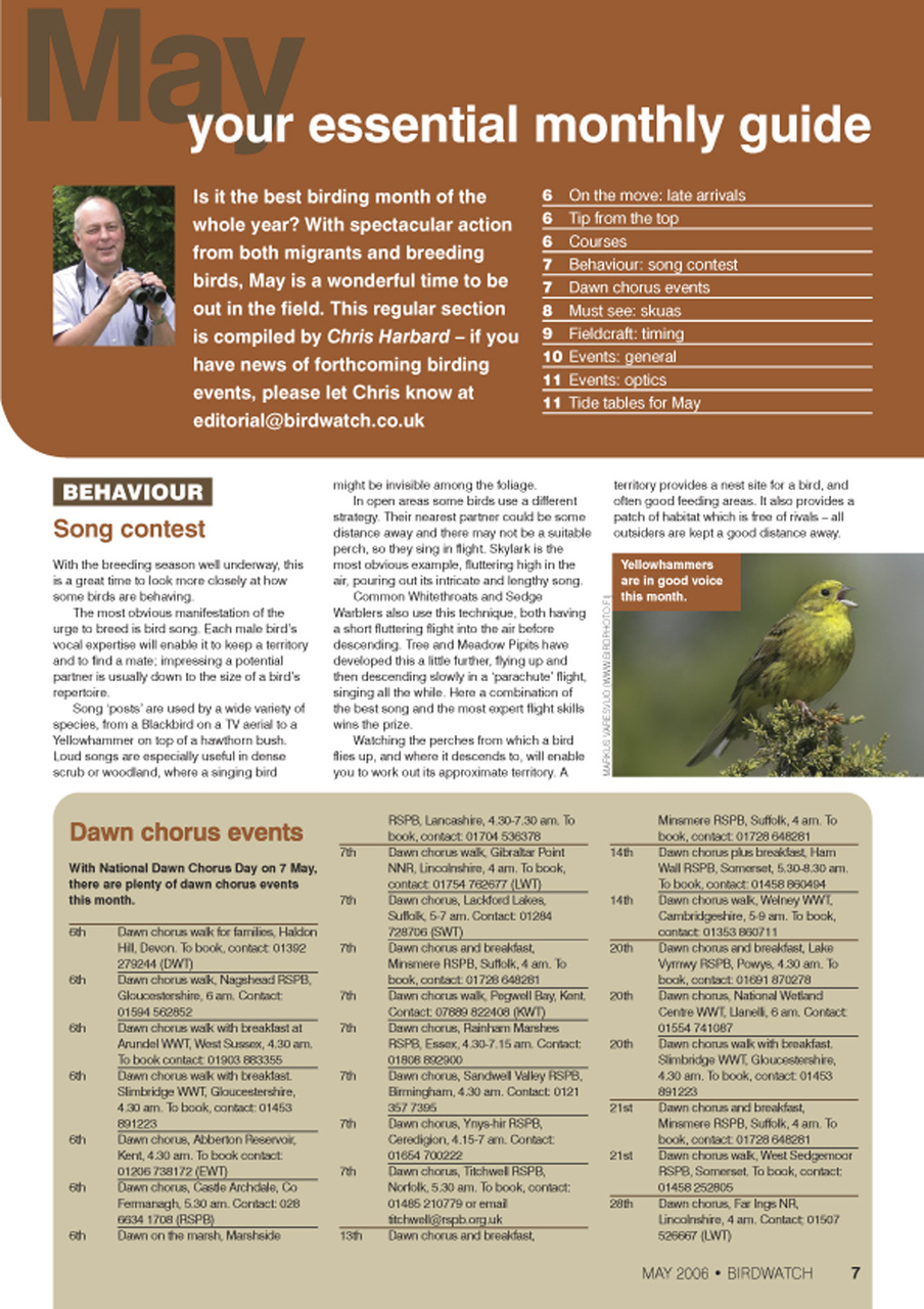 Birdwatch Magazine Preview Pages