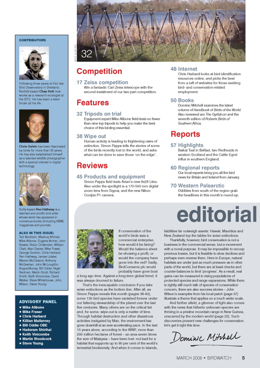 Birdwatch Magazine Preview Pages