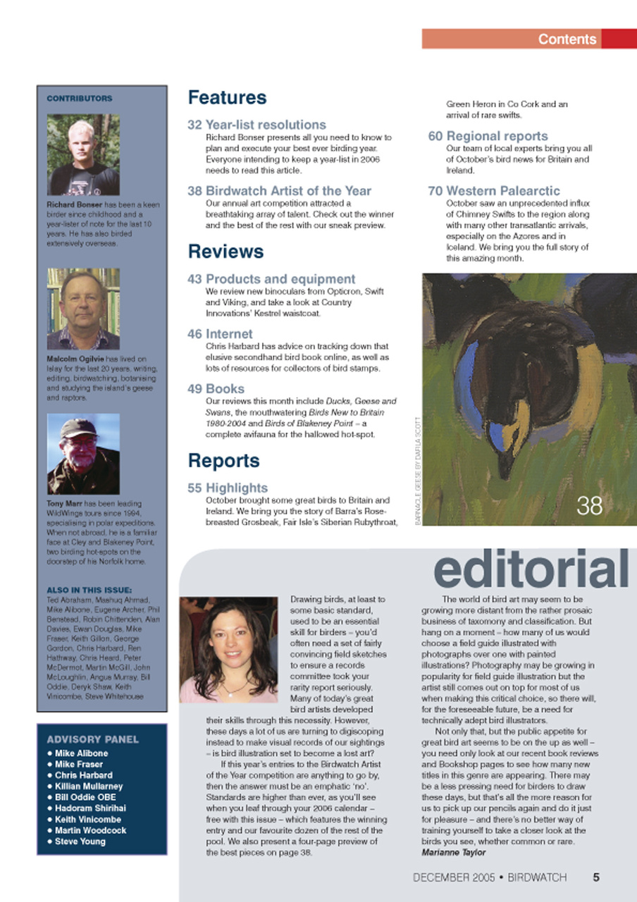 Birdwatch Magazine Preview Pages