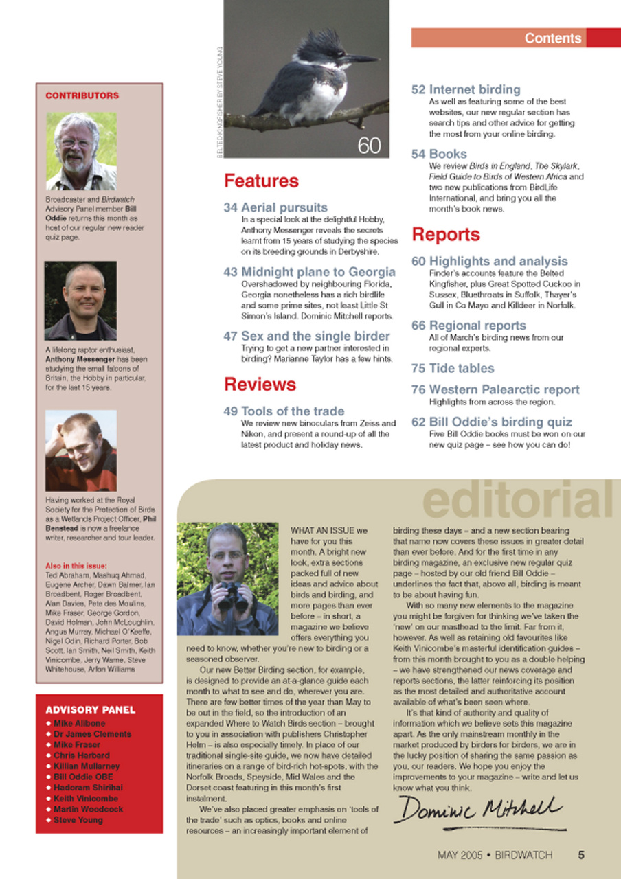 Birdwatch Magazine Preview Pages