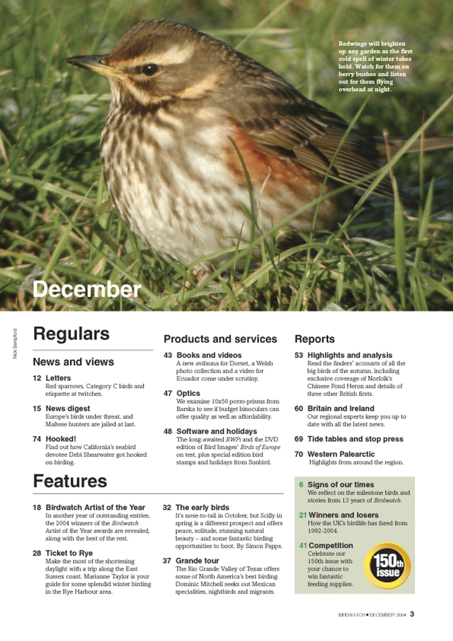 Birdwatch Magazine Preview Pages