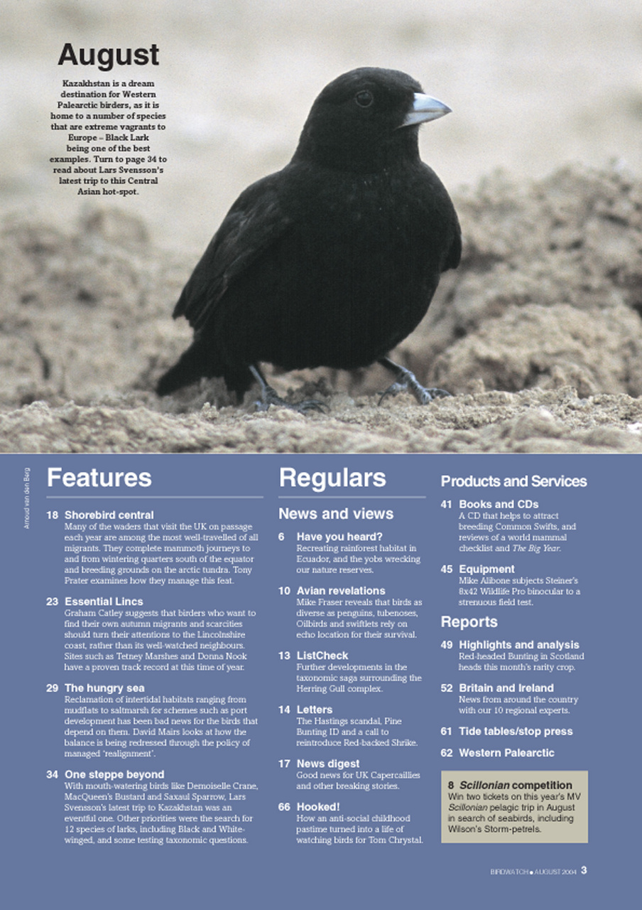 Birdwatch Magazine Preview Pages