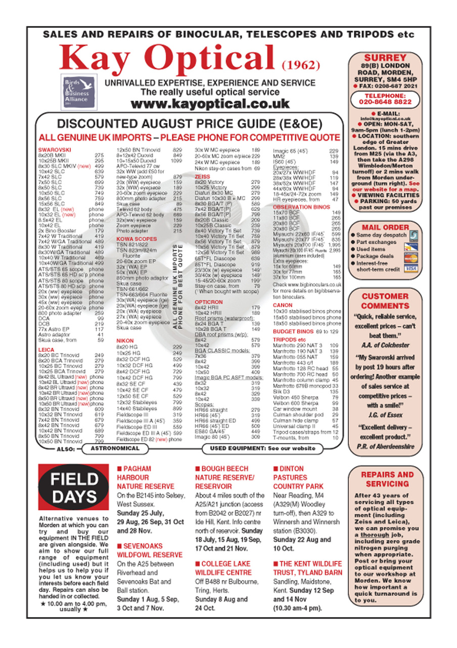 Birdwatch Magazine Preview Pages