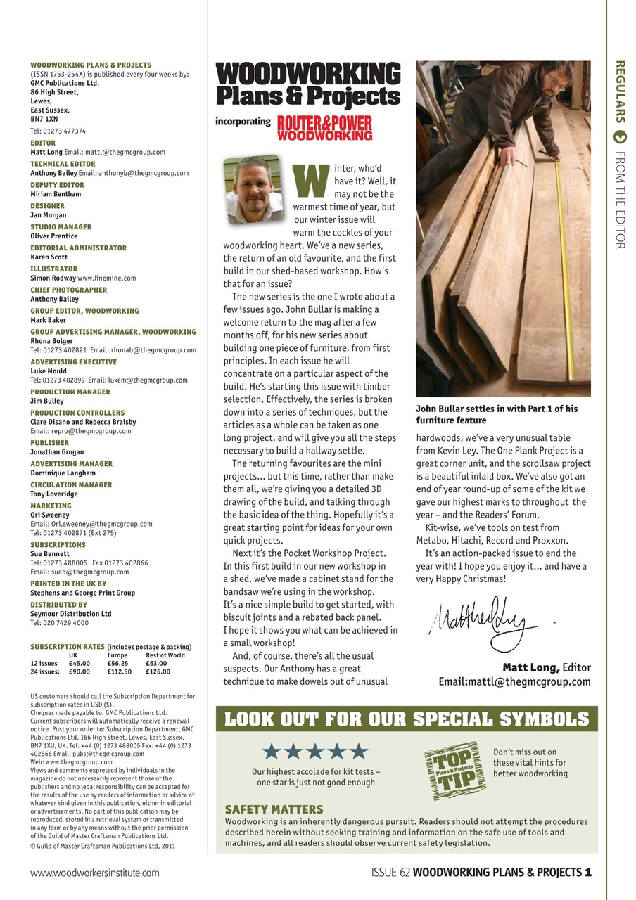 Woodworking Crafts Magazine Preview Pages