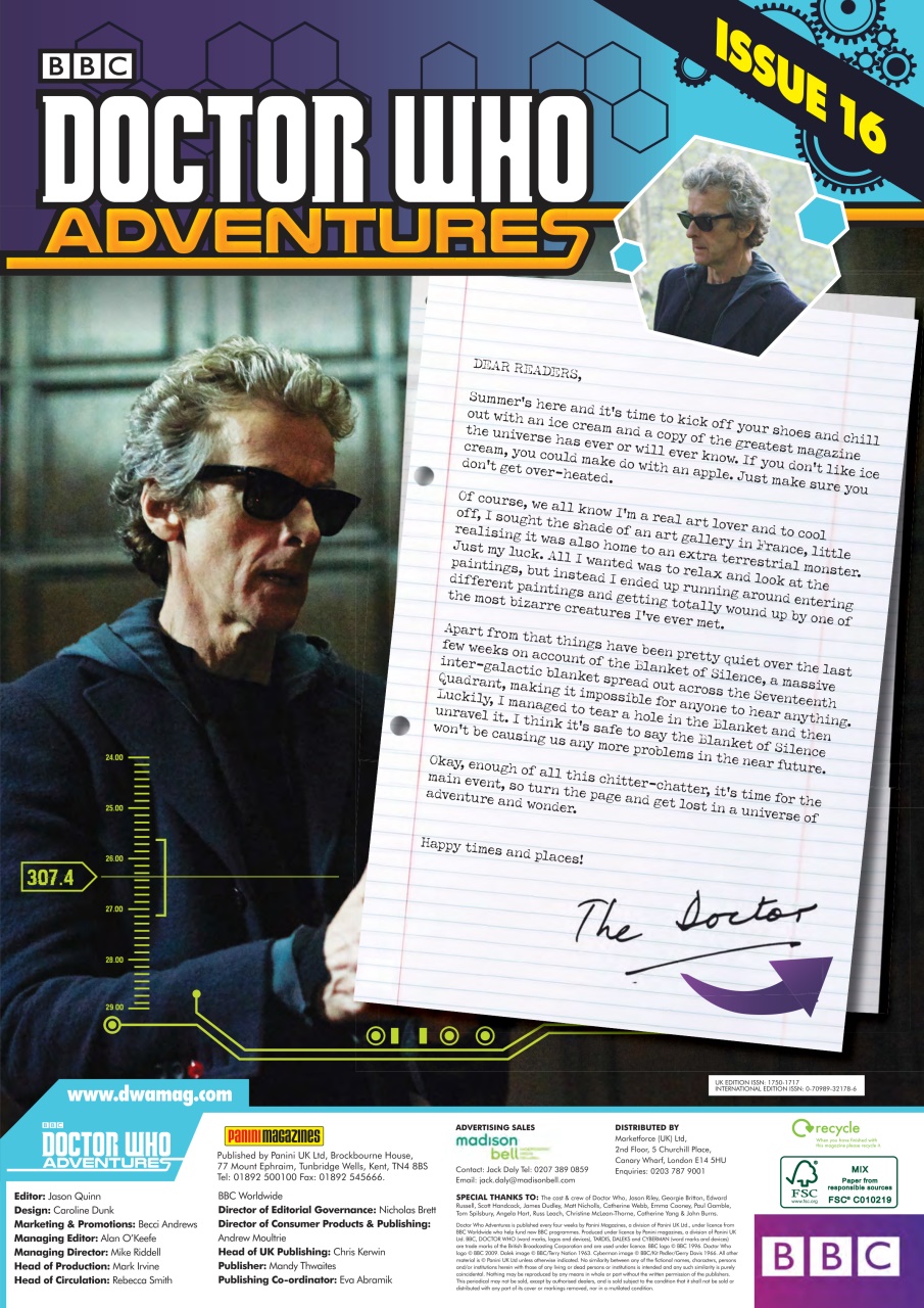 Doctor Who Adventures Magazine Preview Pages