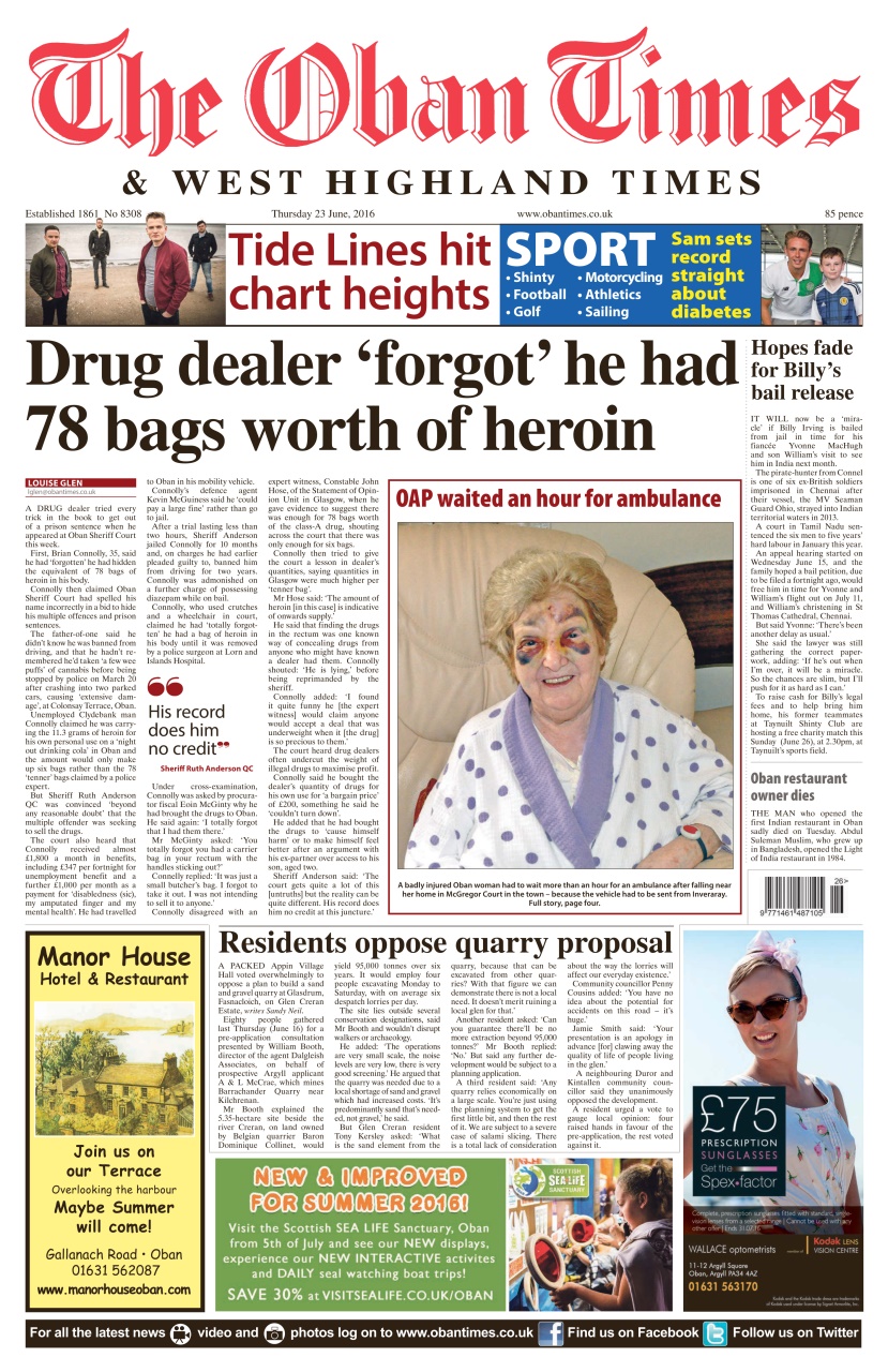 The Oban Times & Lochaber Times Preview Pages