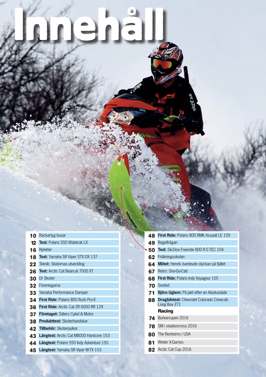 Tidningen Snöskoter Preview Pages
