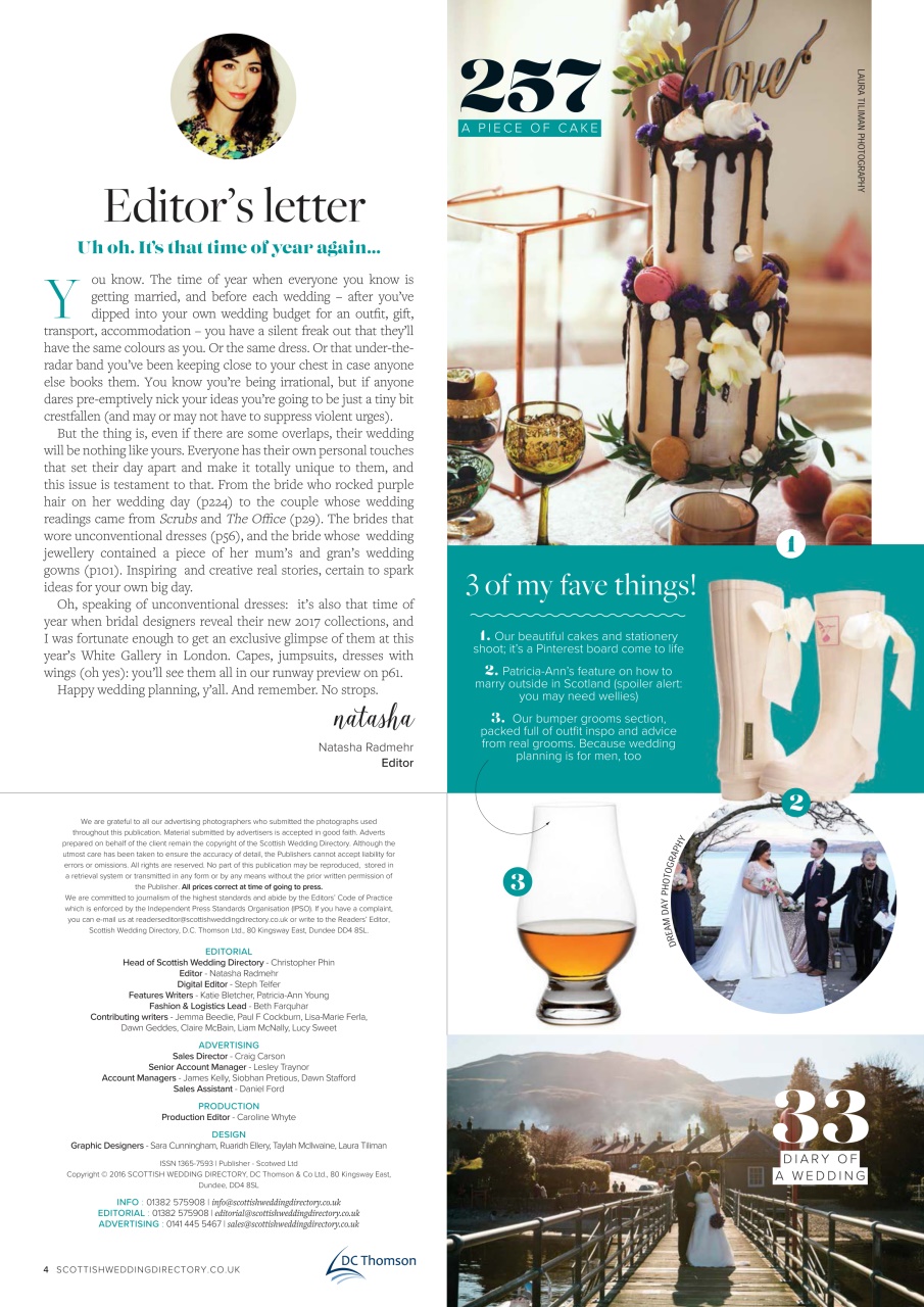 The Scottish Wedding Directory Preview Pages