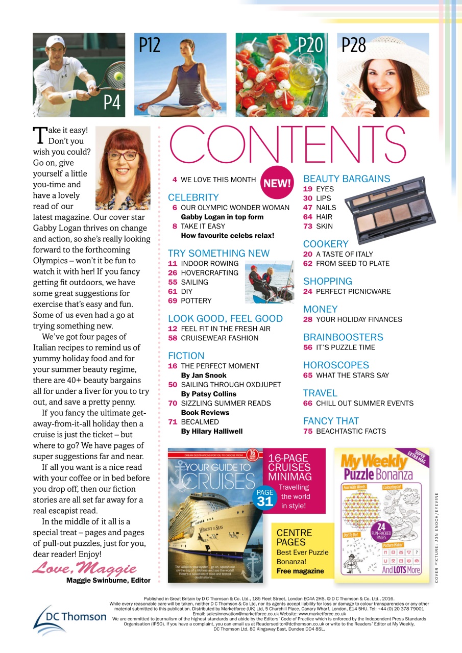 My Weekly Special Preview Pages