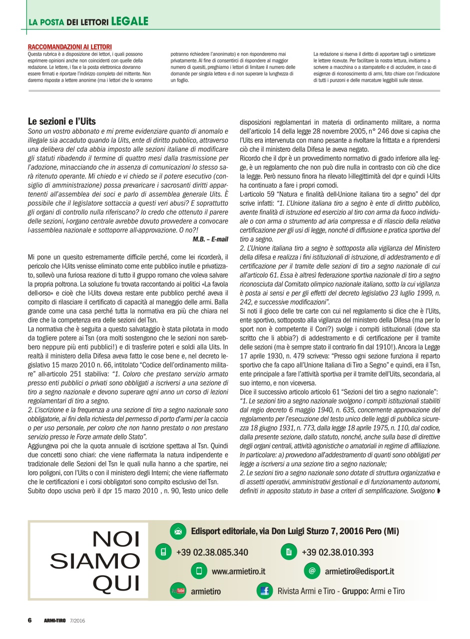 Armi E Tiro Preview Pages