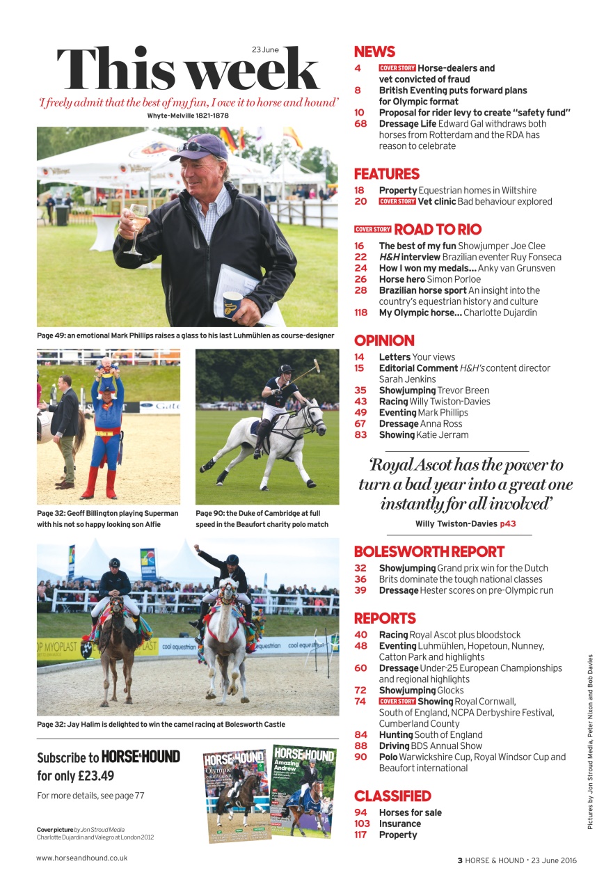 Horse & Hound Preview Pages