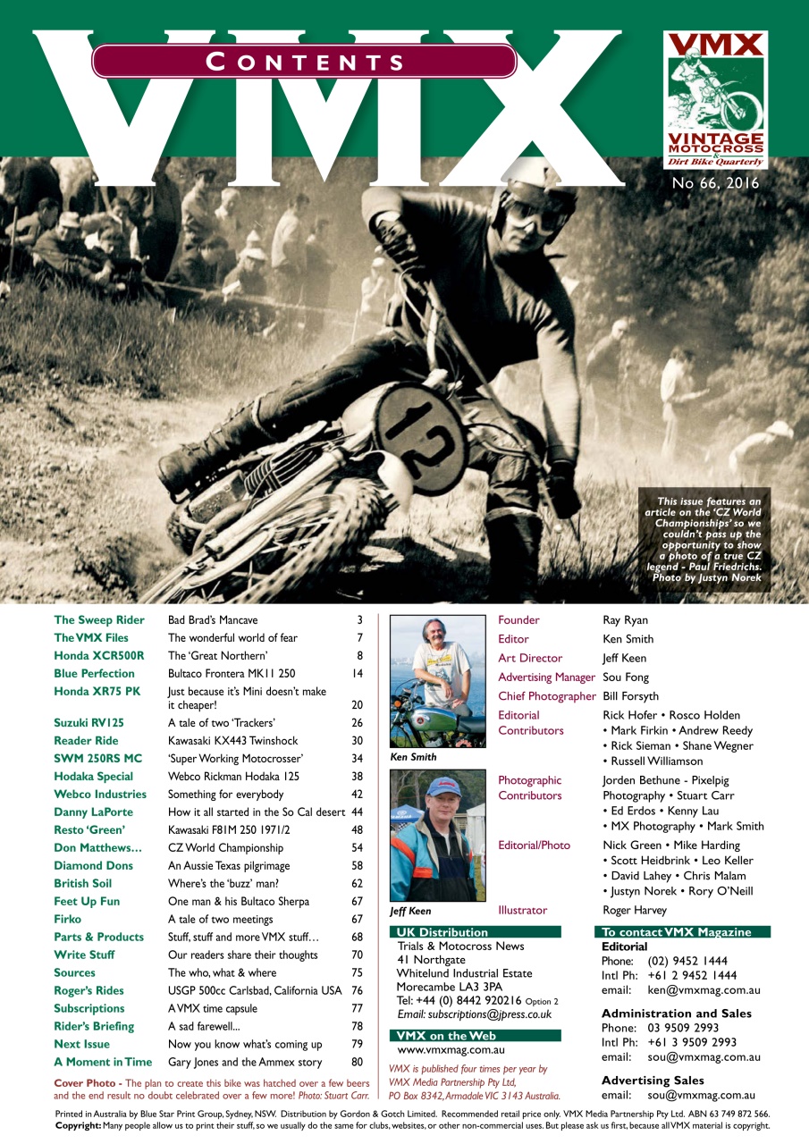 VMX Magazine Preview Pages