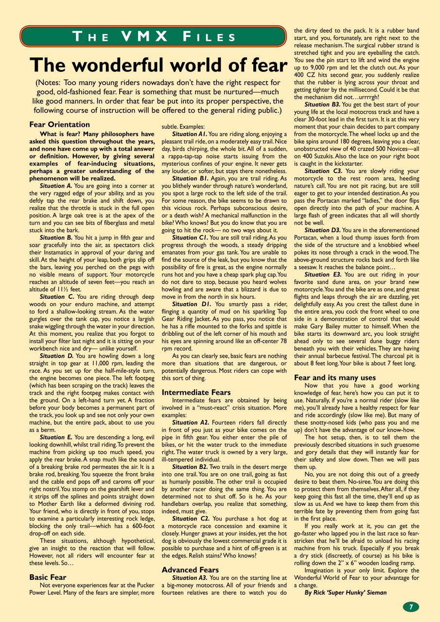 VMX Magazine Preview Pages