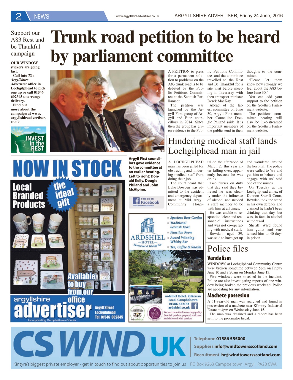 Argyllshire Advertiser Preview Pages