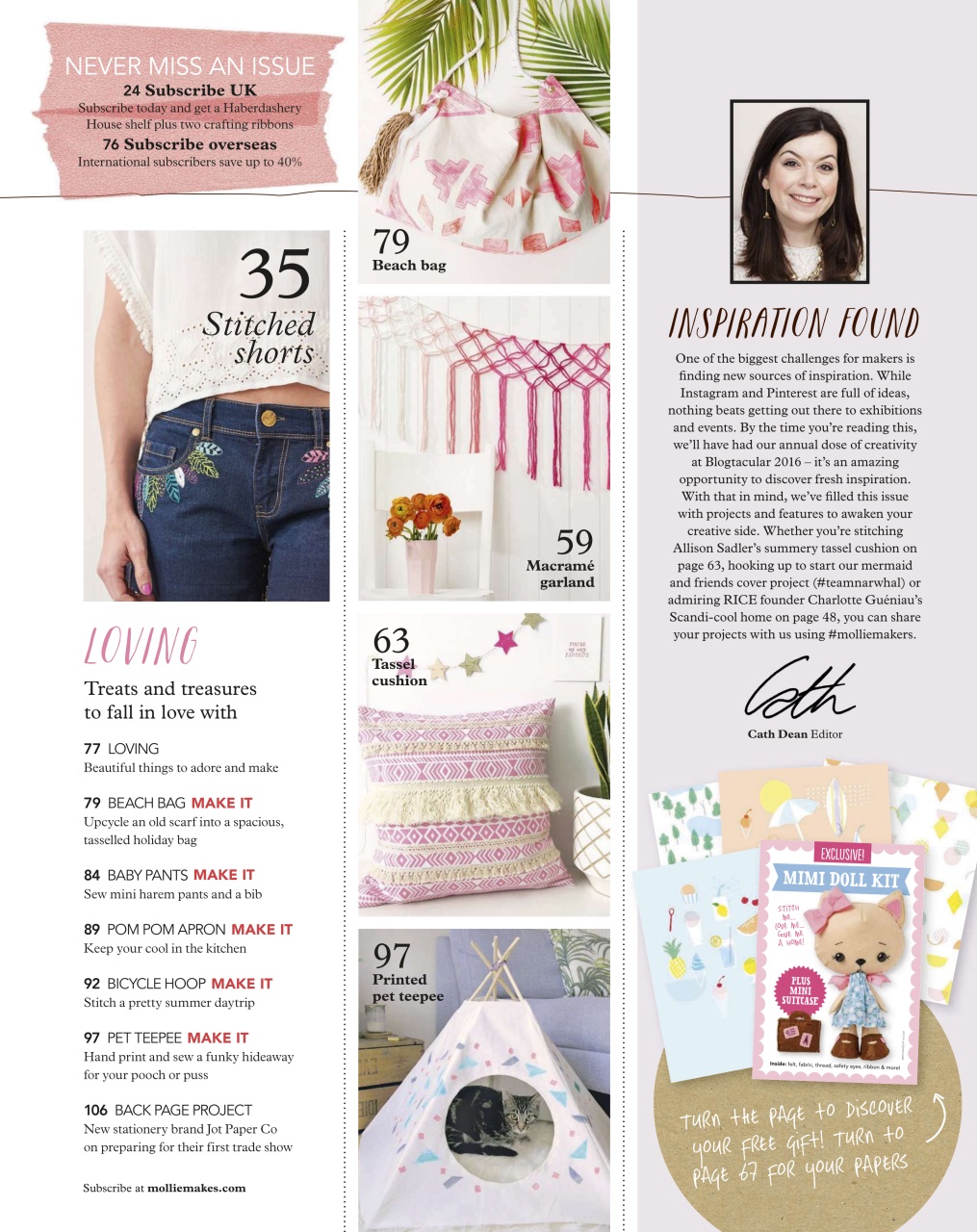 Mollie magazine Preview Pages