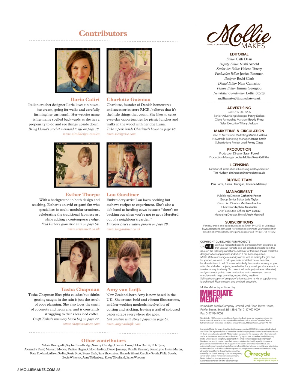 Mollie magazine Preview Pages