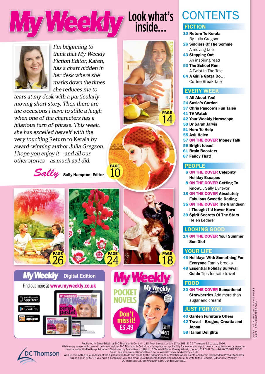 My Weekly Preview Pages