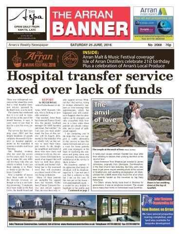 Arran Banner issue 25th June 2016