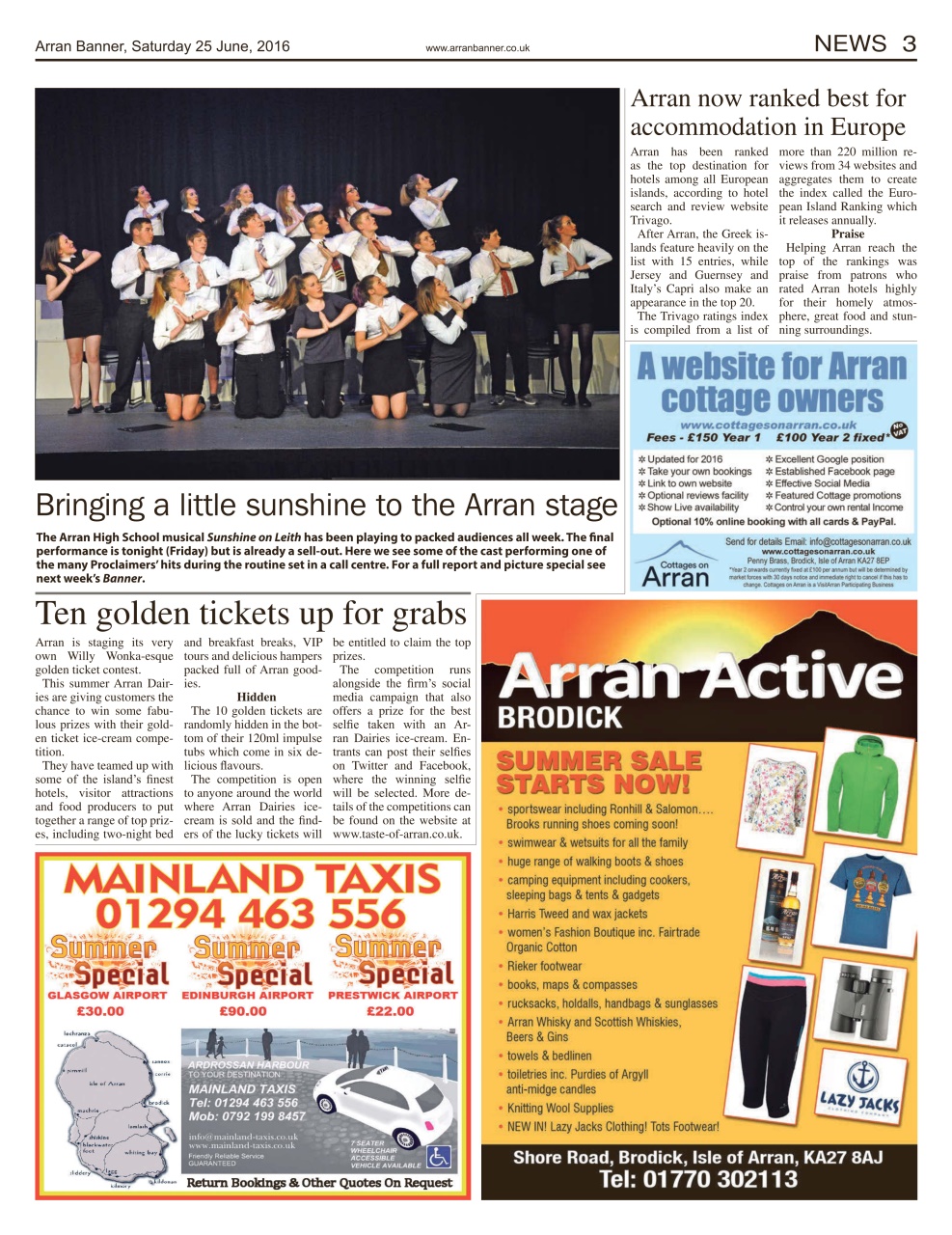 Arran Banner Preview Pages