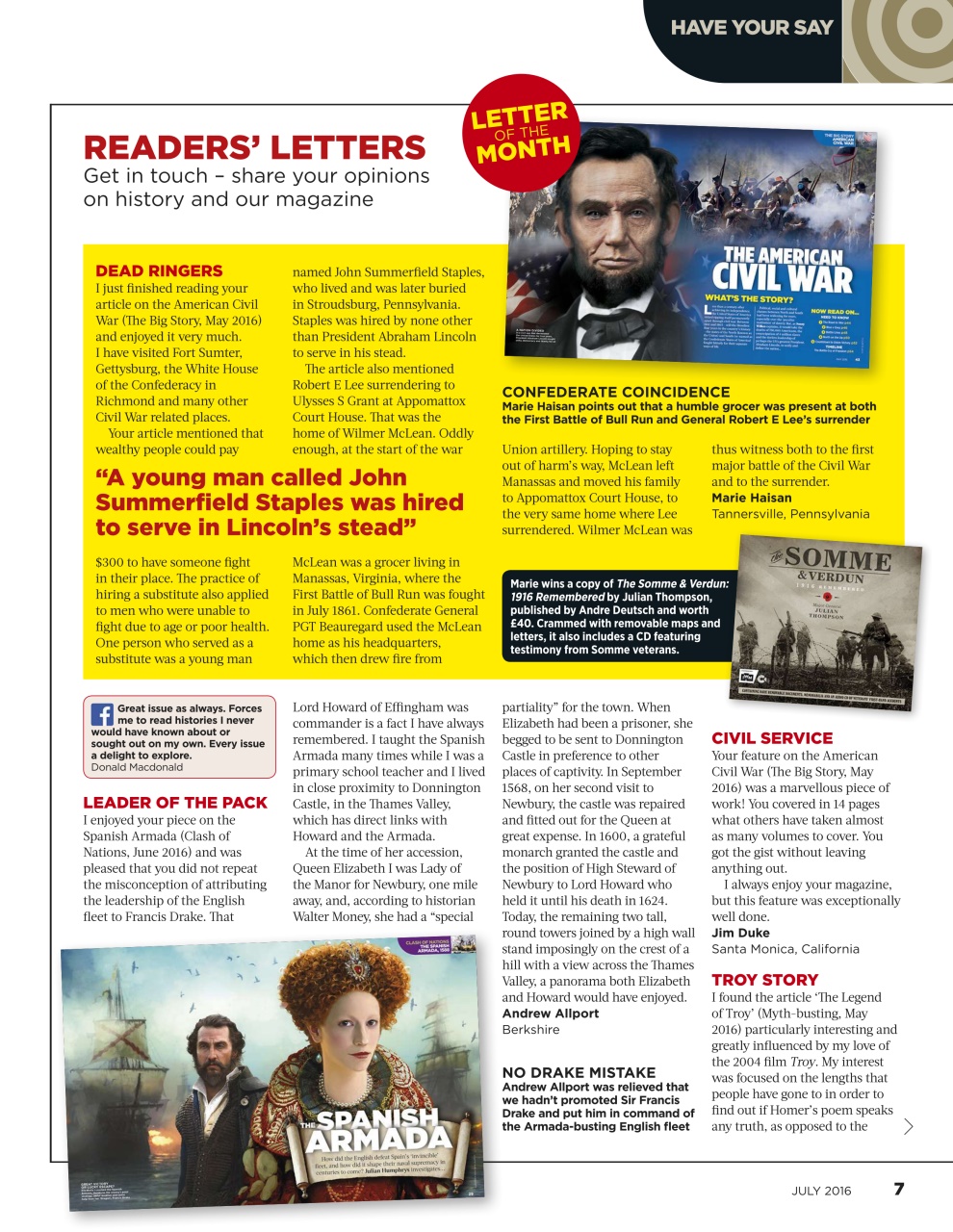 BBC History Revealed Magazine Preview Pages