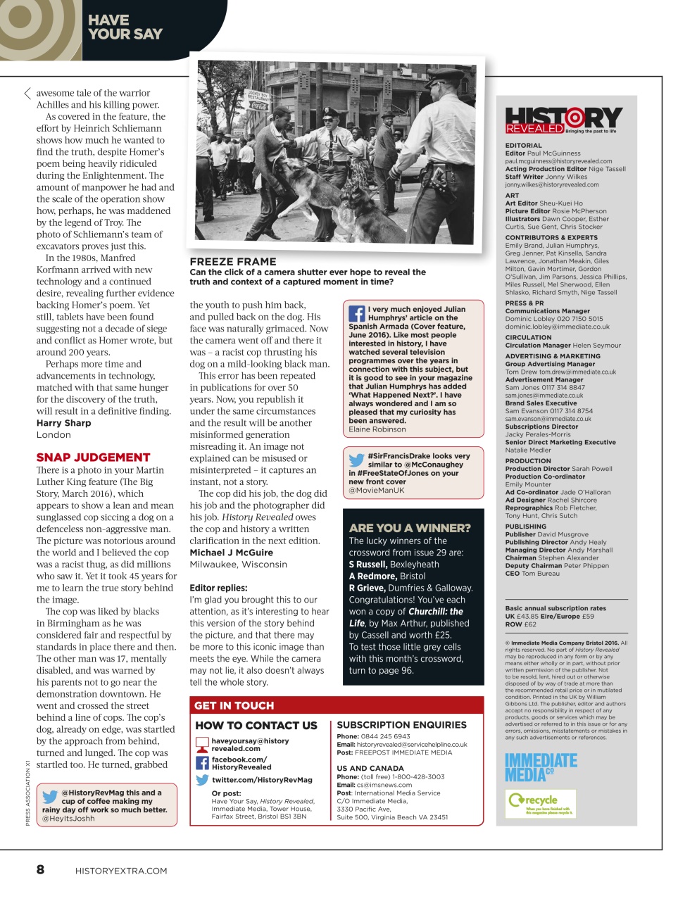 BBC History Revealed Magazine Preview Pages