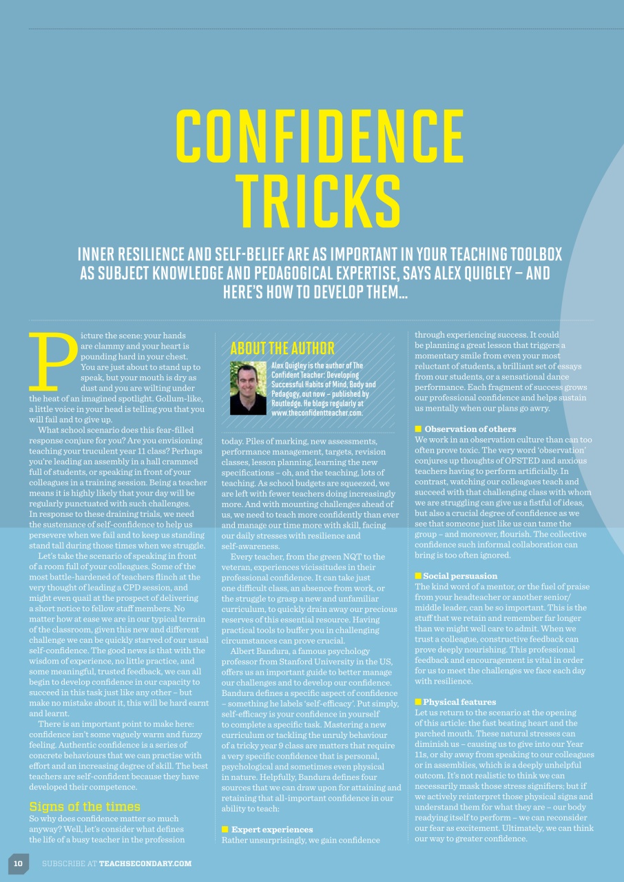 Teach Secondary Preview Pages