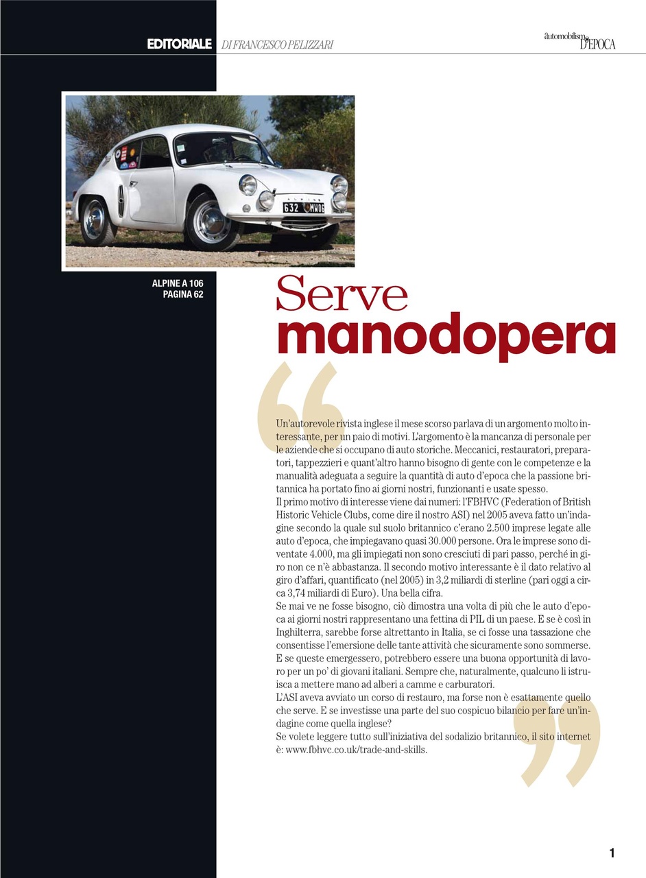 Automobilismo d'Epoca Preview Pages