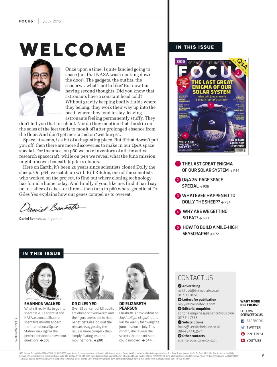 BBC Science Focus Magazine Preview Pages