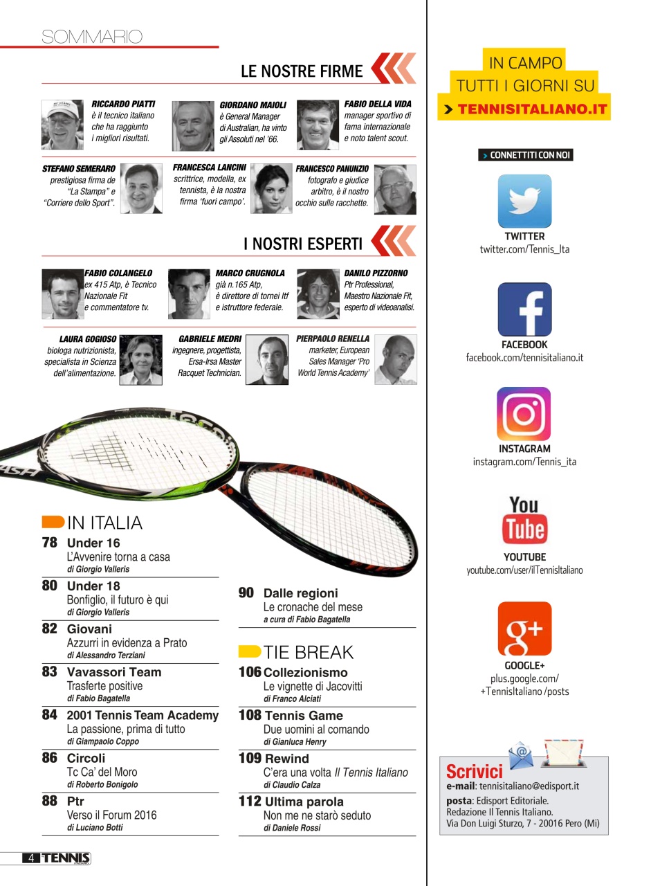 Il Tennis Italiano Preview Pages