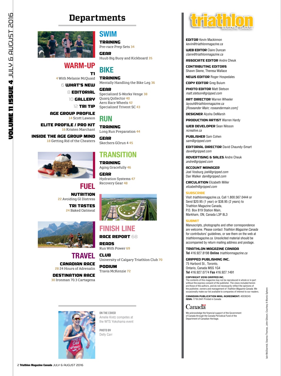 Triathlon Magazine Canada Preview Pages