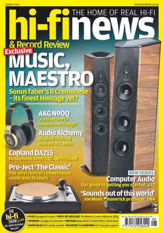 Hi-Fi News issue August 2016