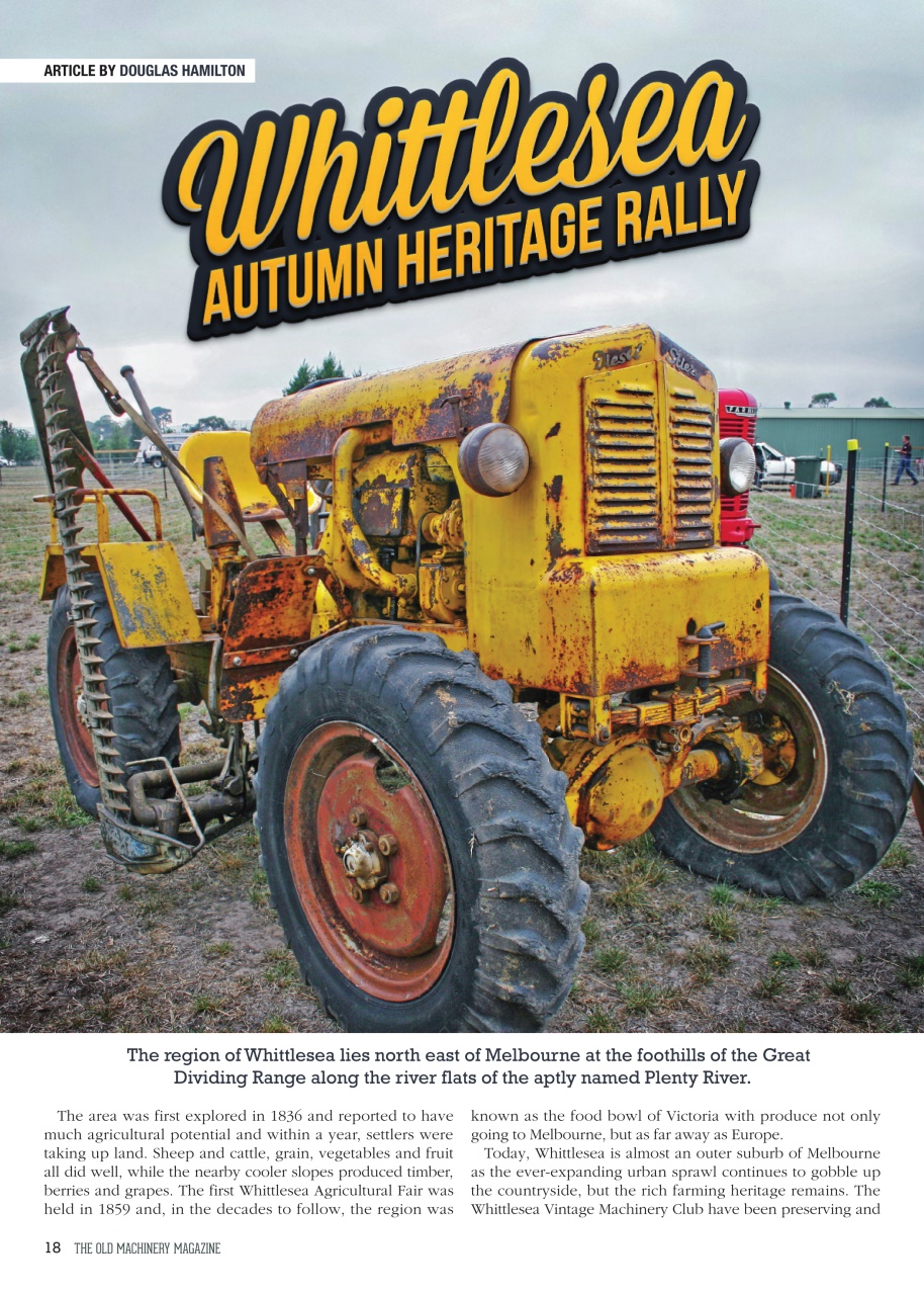 The Old Machinery Magazine Preview Pages