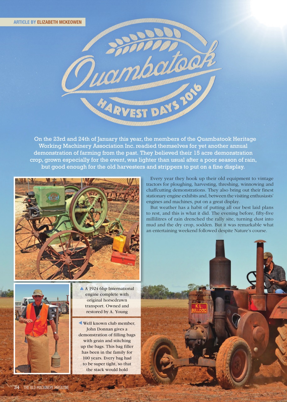 The Old Machinery Magazine Preview Pages