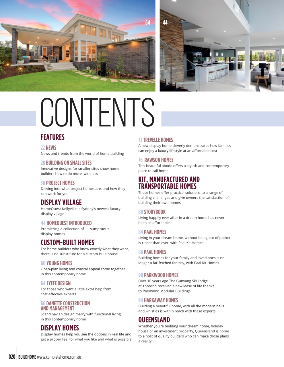 Build Home Preview Pages