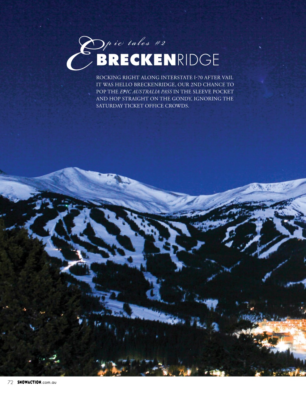 Snow Action Preview Pages