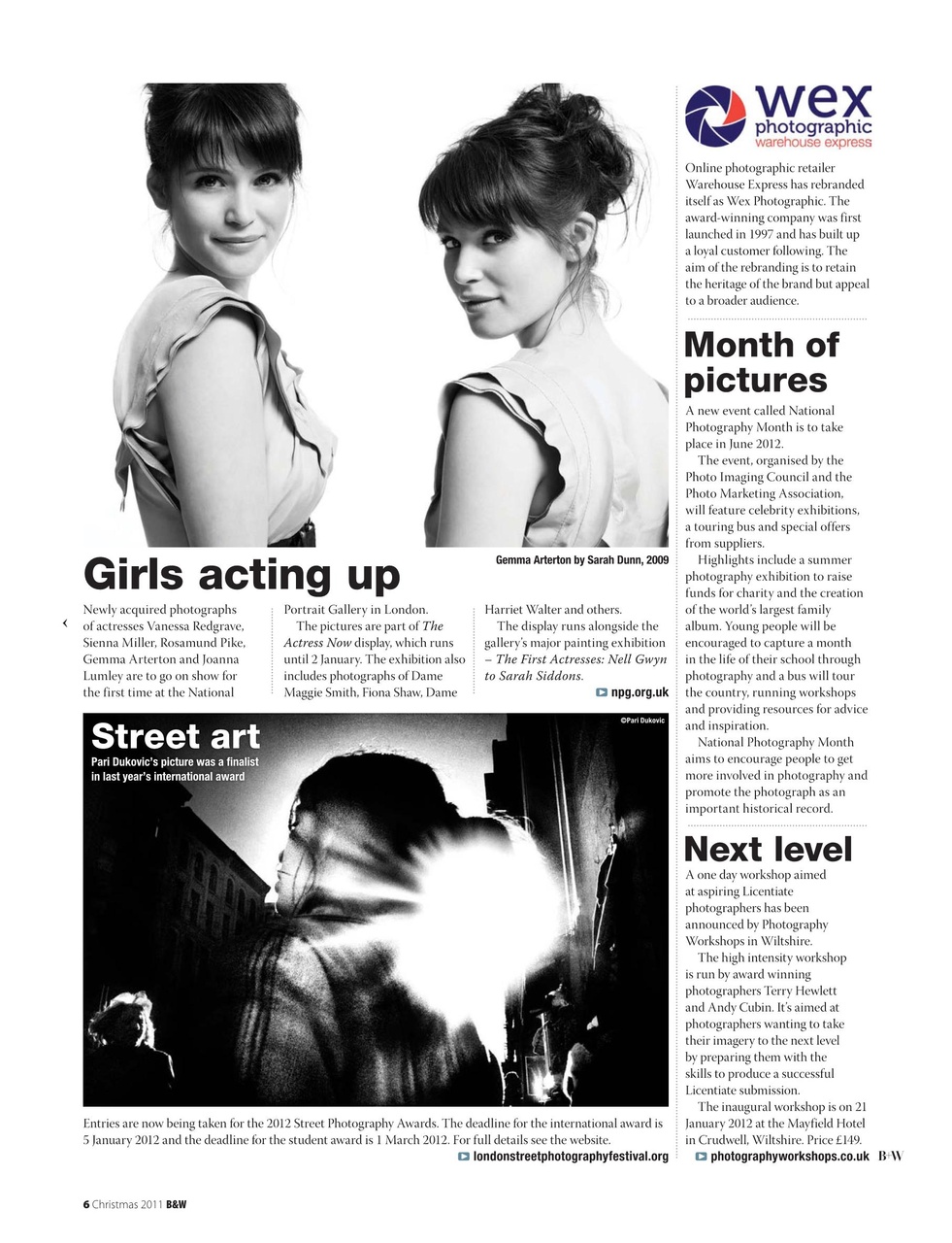 Black+White Photography Preview Pages