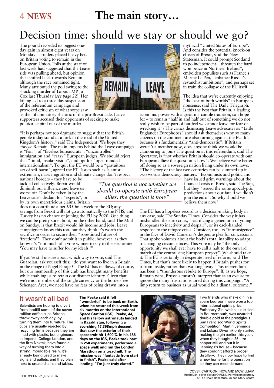 The Week Preview Pages