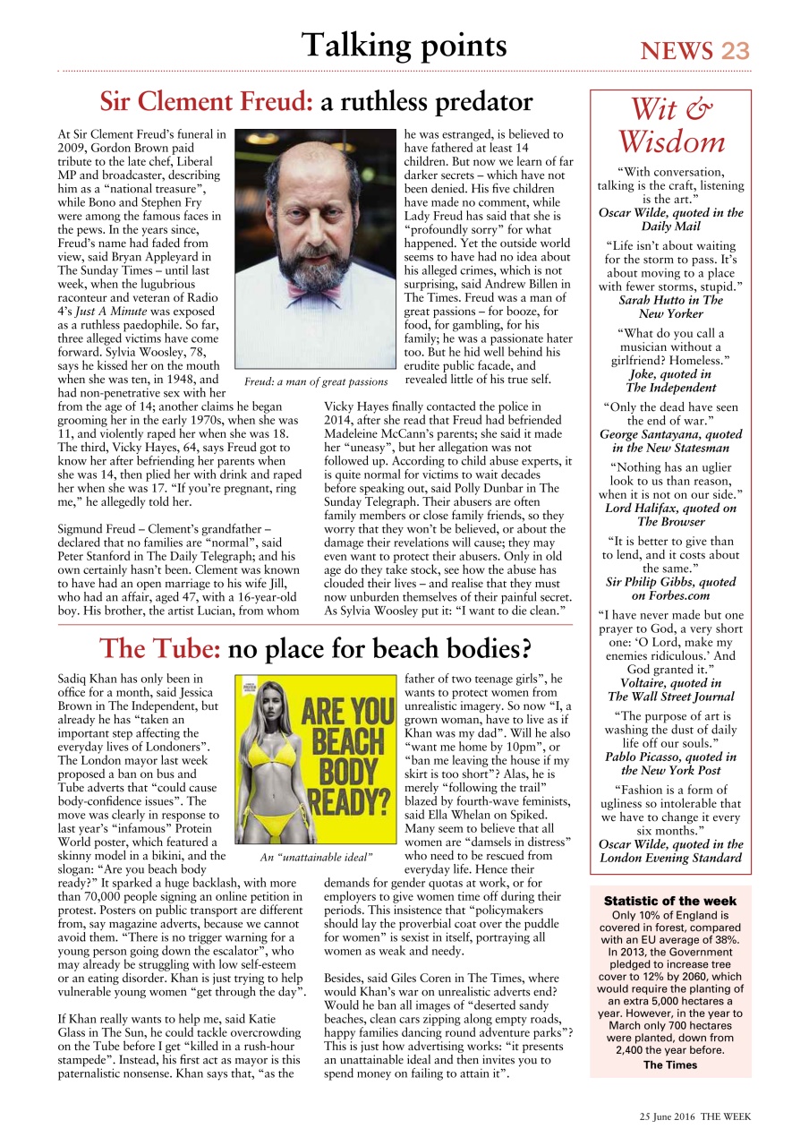 The Week Preview Pages