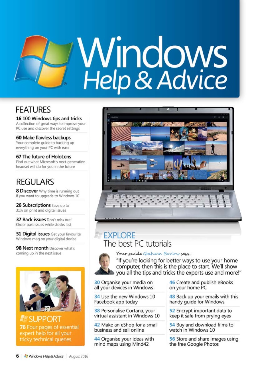 Windows Help & Advice Preview Pages