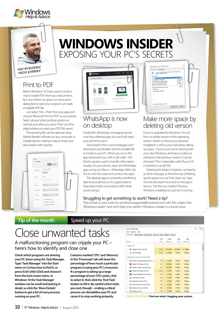 Windows Help & Advice Preview Pages