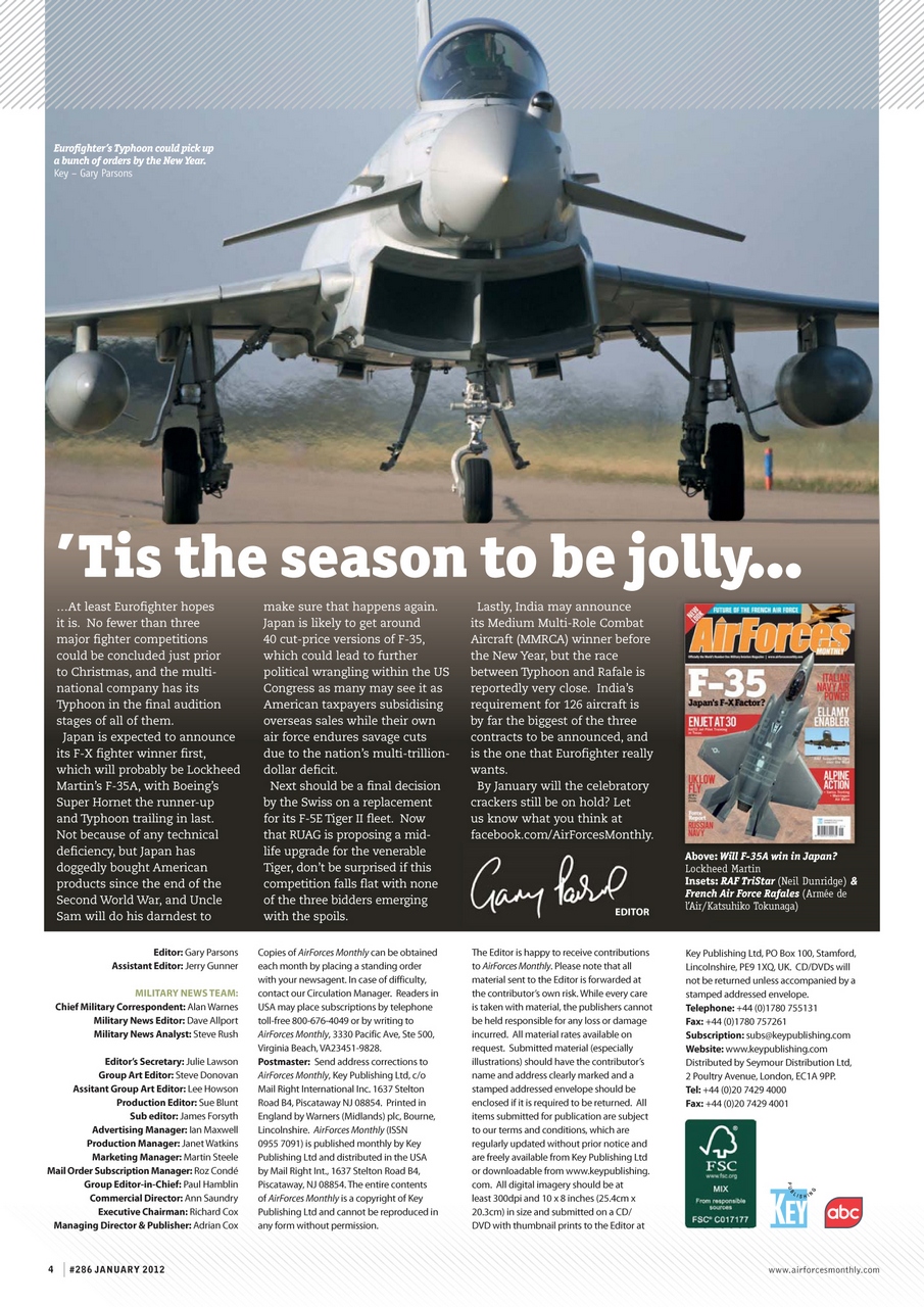 AirForces Monthly Preview Pages