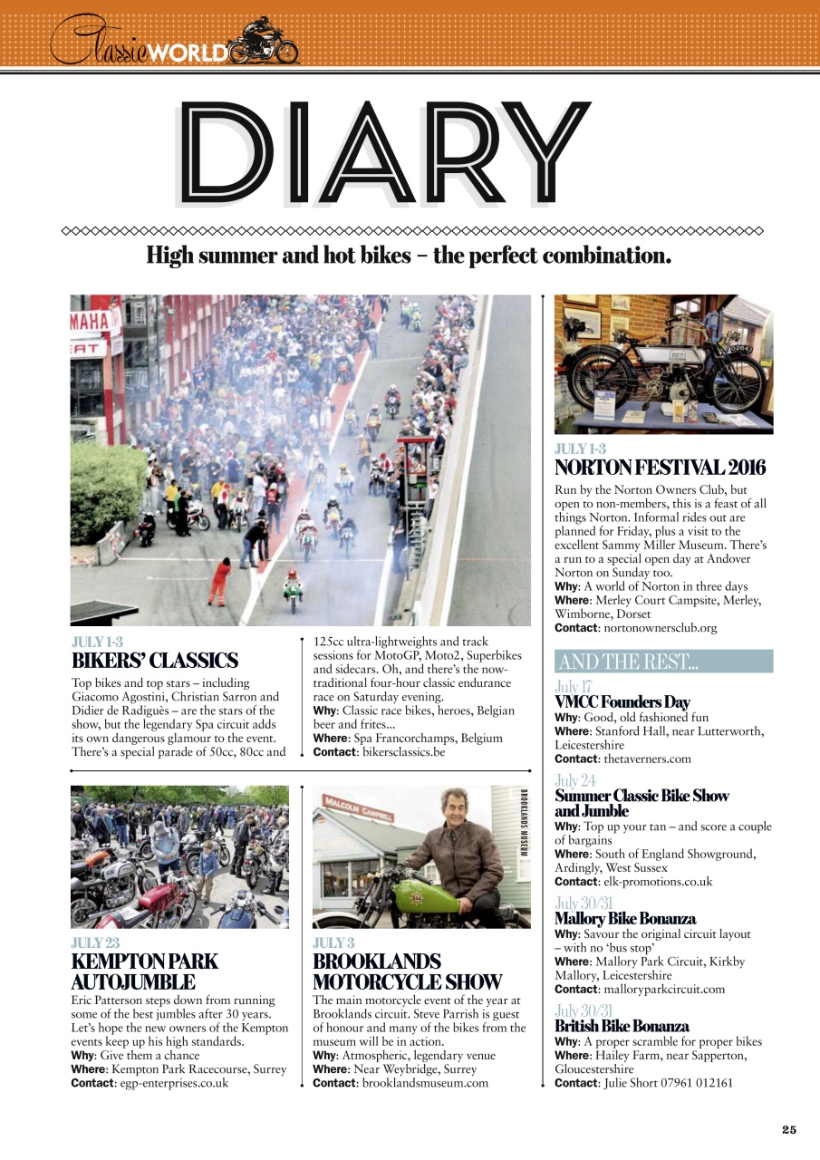 Classic Bike Preview Pages