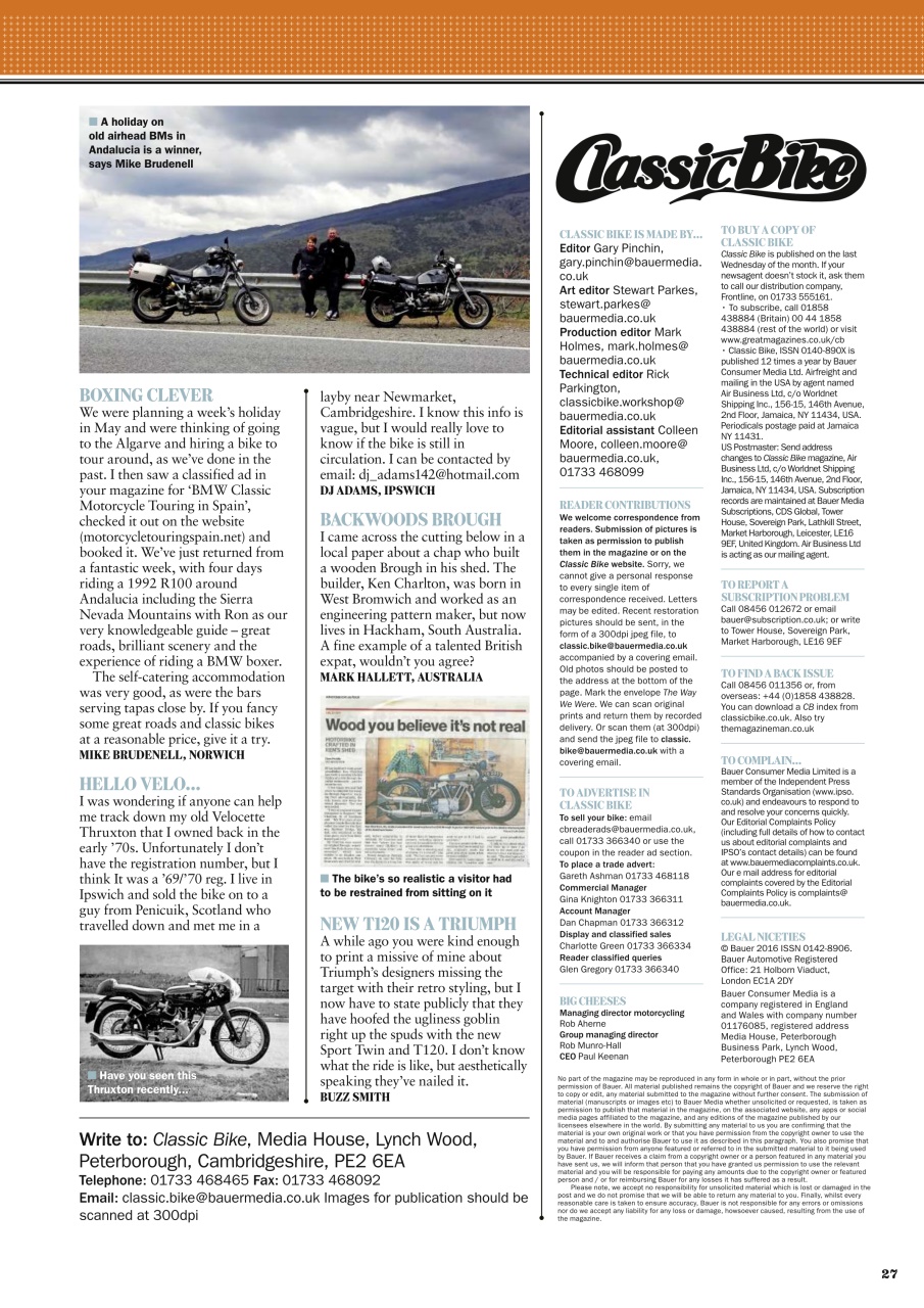 Classic Bike Preview Pages