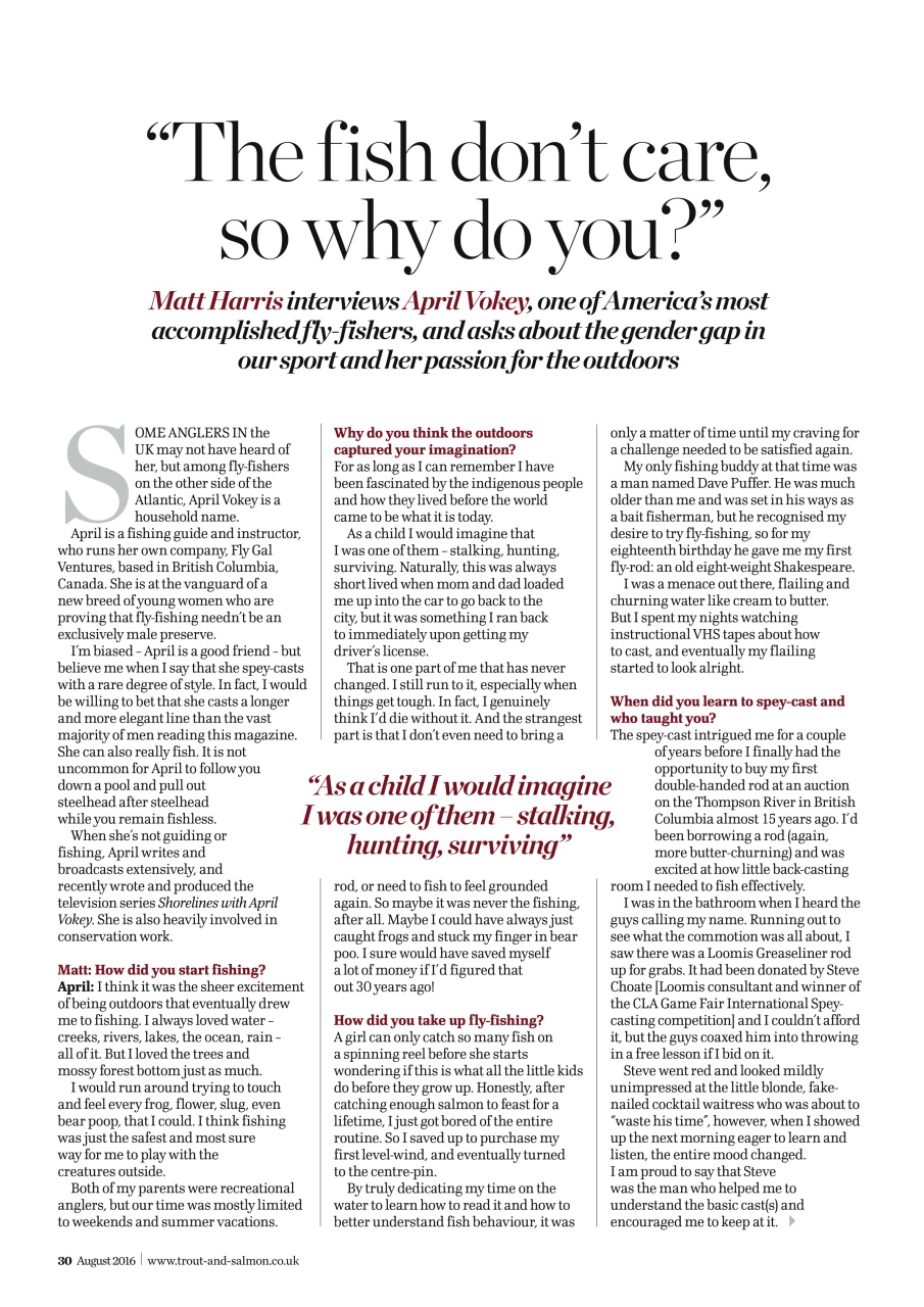 Trout & Salmon Preview Pages